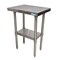 Bk Resources Work Table Stainless Steel W/Undershelf, Plastic bullet feet 24"Wx18"D SVT-1824 - alternate 8